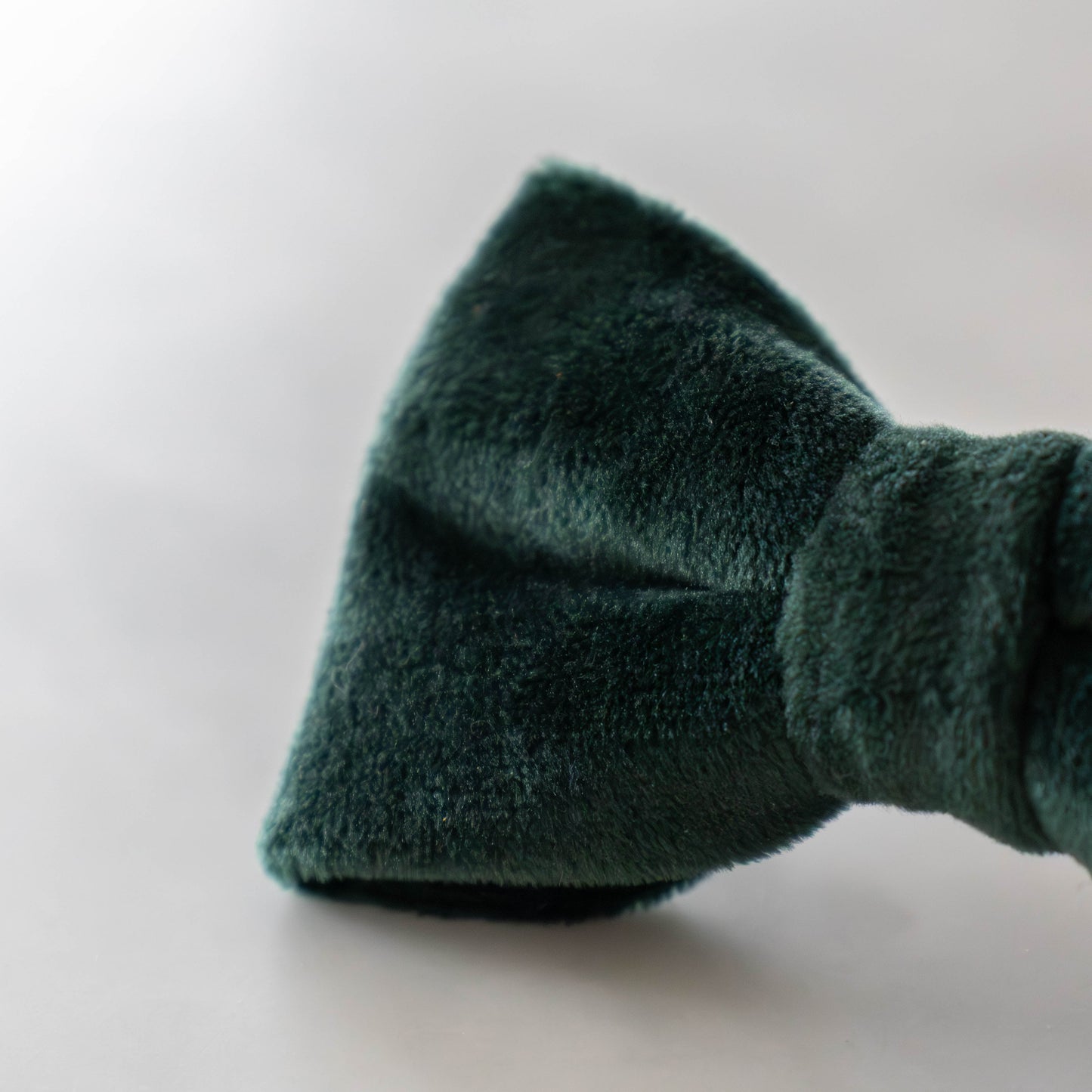 Vlinderdas Green velvet