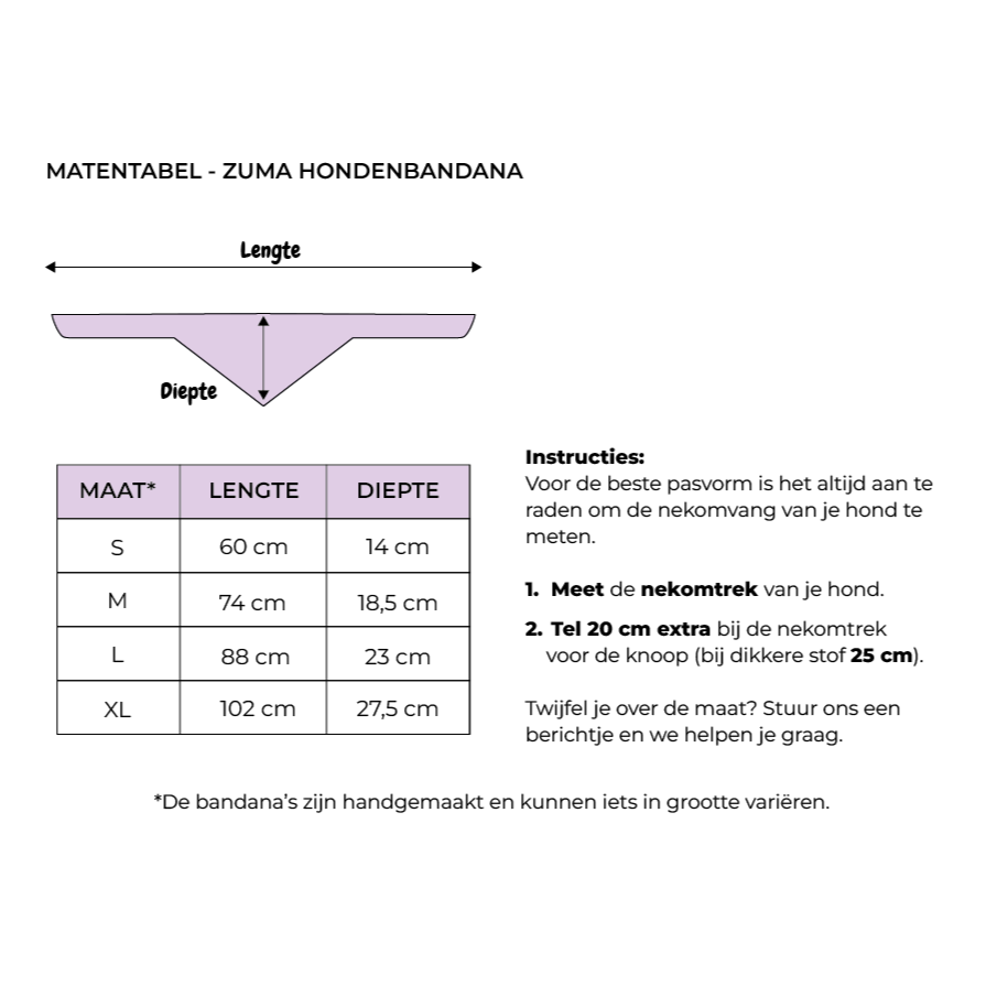 Hondenbandana Sand