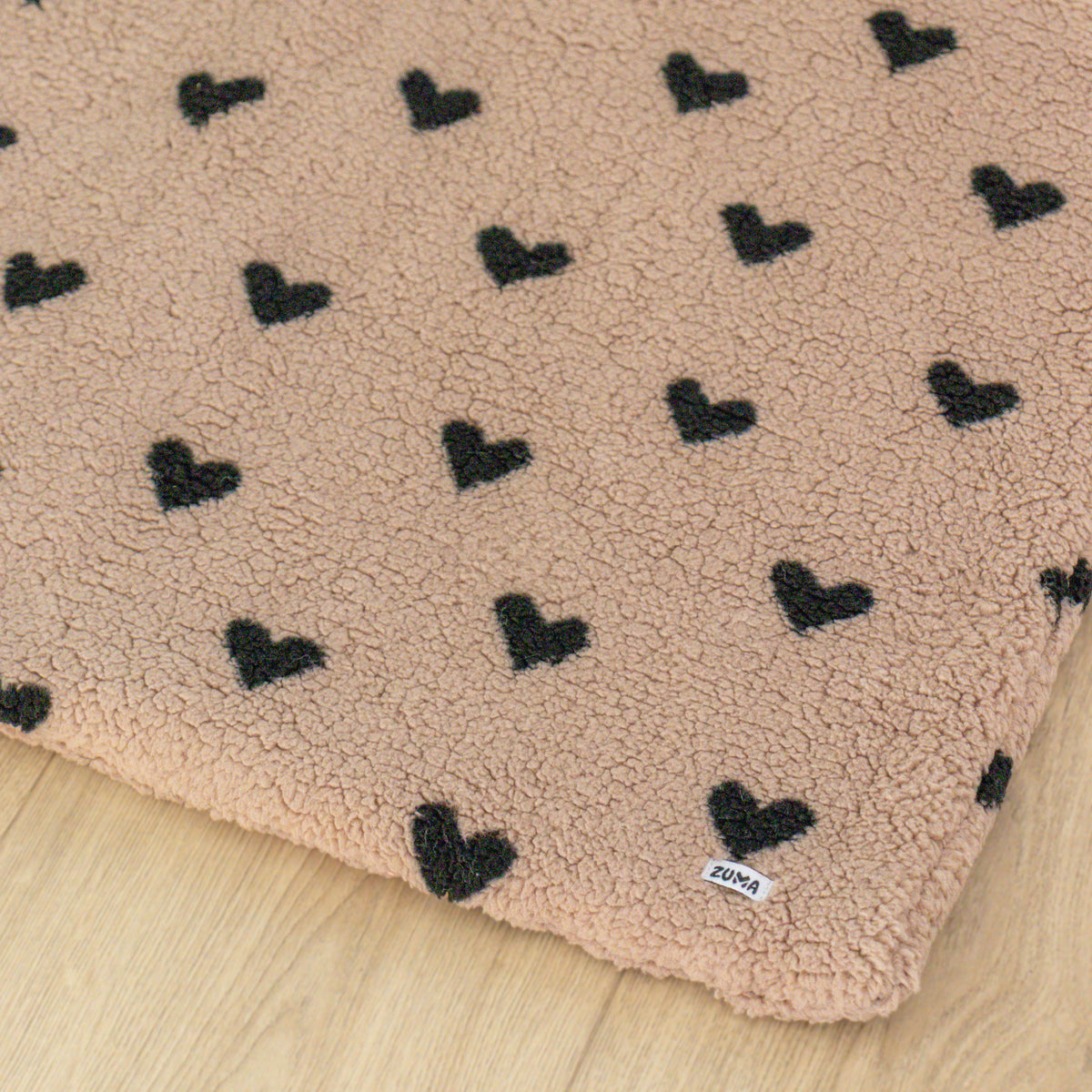 Hondenmat Happy Hearts zwart