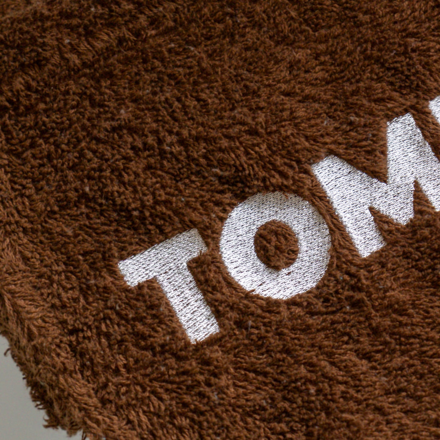 Hondenhanddoek gepersonaliseerd chocolate brown