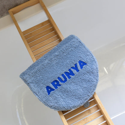 Hondenhanddoek gepersonaliseerd jeans blauw