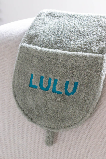 Hondenhanddoek gepersonaliseerd Sage Groen