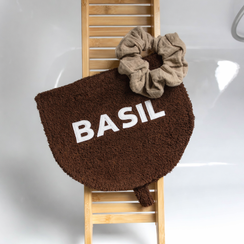 Hondenhanddoek gepersonaliseerd donkerbruin
