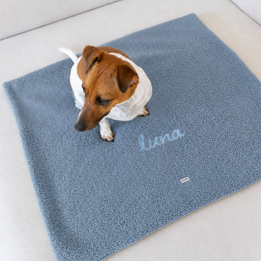 Gepersonaliseerd hondendeken dusty blue
