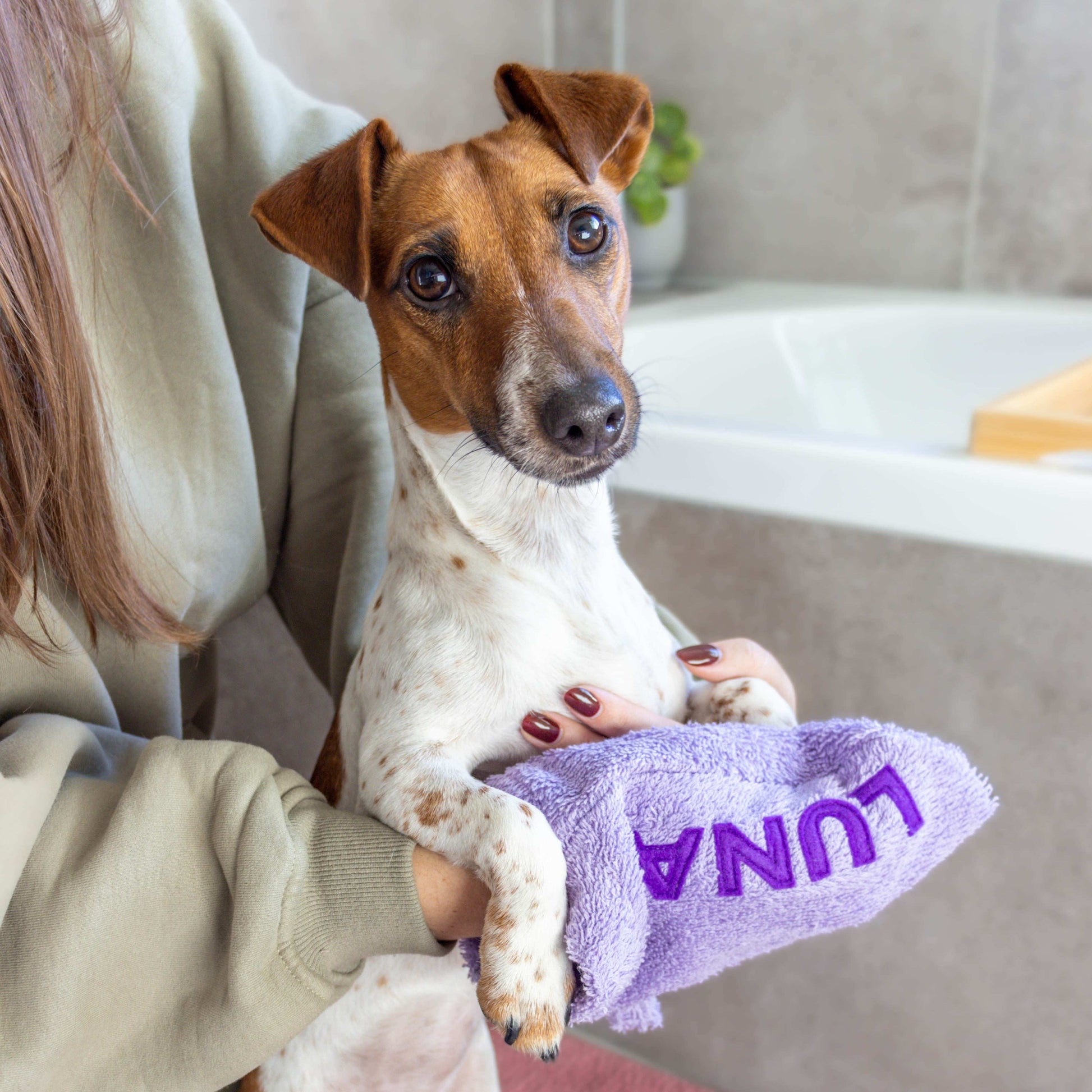 Hondenwashand gepersonaliseerd