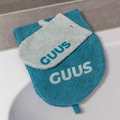 Hondenwashand gepersonaliseerd oud groen