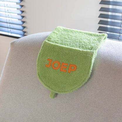 Hondenhanddoek gepersonaliseerd limoen groen