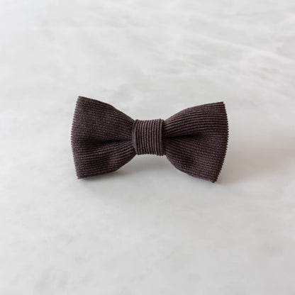 Vlinderdas voor honden in het donkerbruin