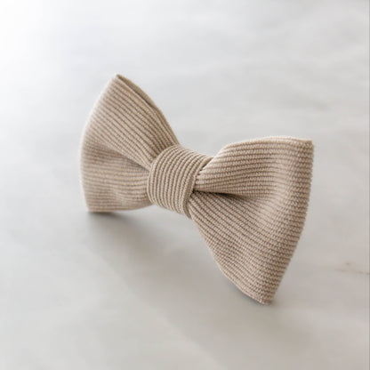 Vlinderdas strikje voor honden beige