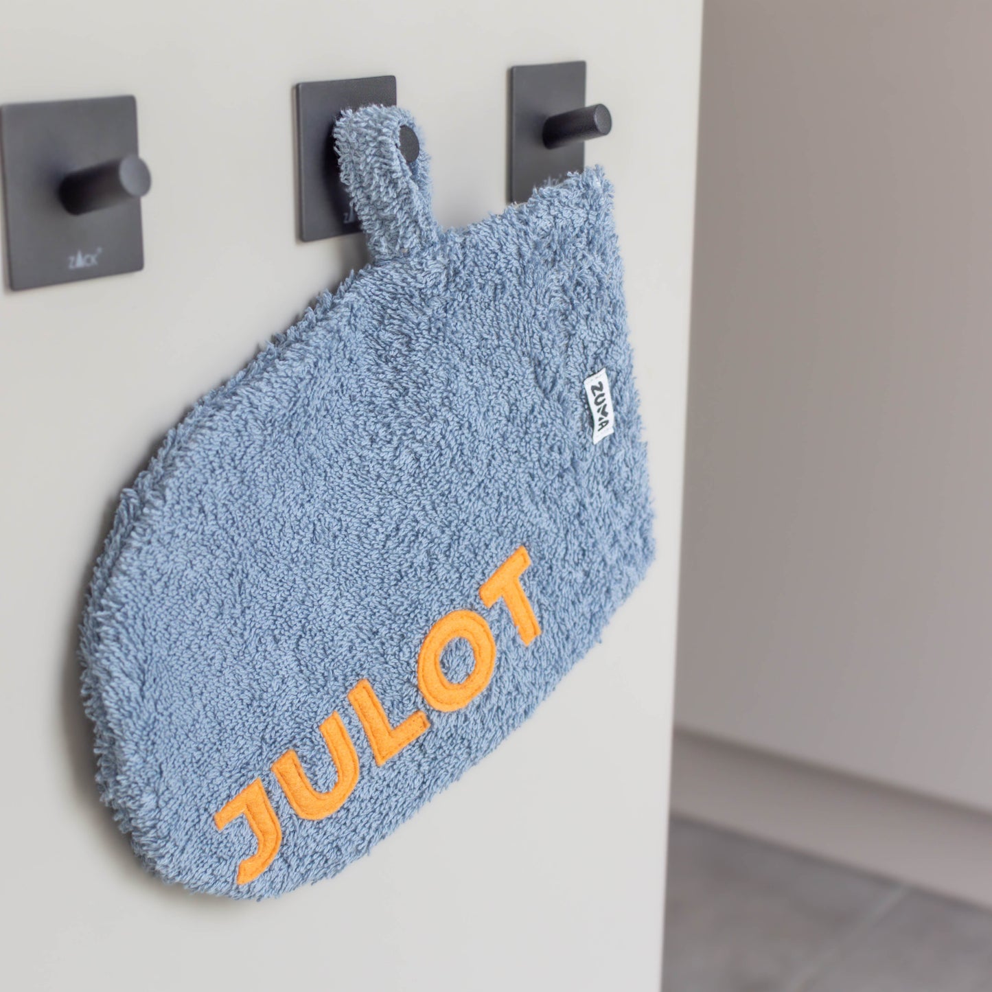 Hondenwashand gepersonaliseerd jeans blauw