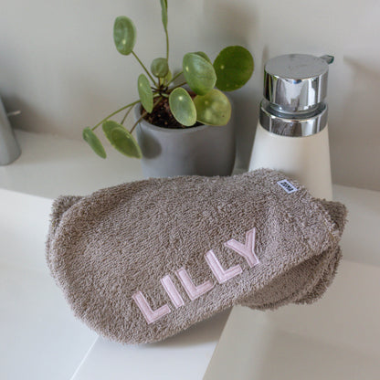 Hondenwashand gepersonaliseerd bruin