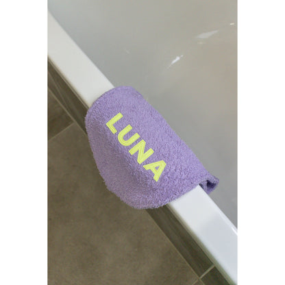 Hondenhanddoek gepersonaliseerd lila