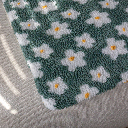 Hondenmat Flowers Sage Green