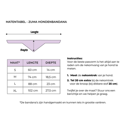 Hondenbandana Sand