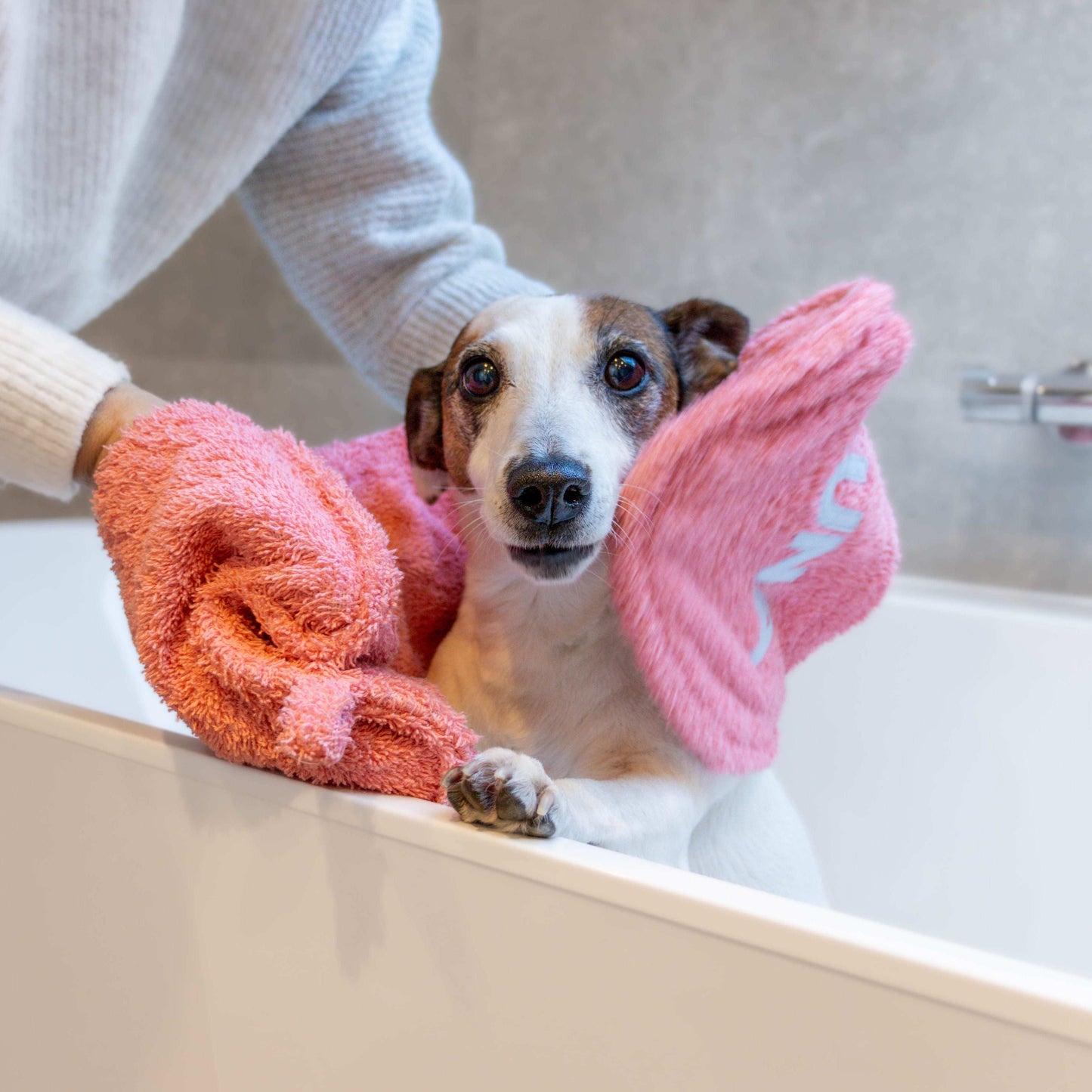 Zuma- Hondenhanddoek - Handdoek voor honden - Gepersonaliseerd hond - Handdoek met naam