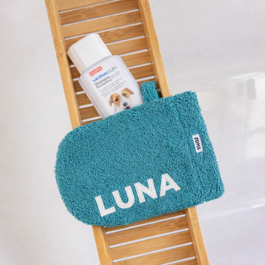 Hondenwashand gepersonaliseerd petrol